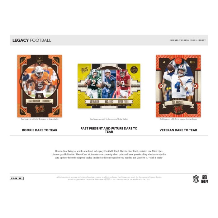 2023 Panini Legacy Football Hobby Box