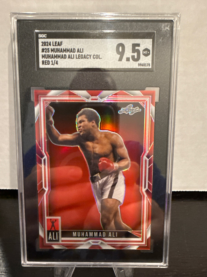 Muhammad Ali 2024 Leaf Ali Legacy Collection Red, 1/4, SGC 9.5 Gem Mint