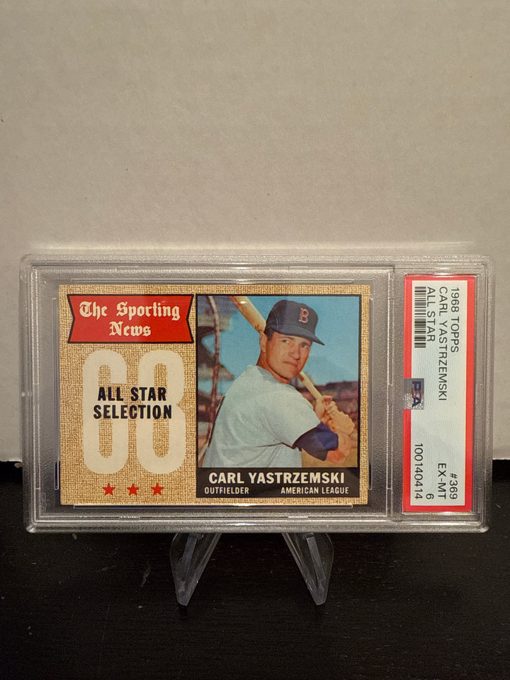 Carl Yastrzemski 1968 Topps Sporting News All Star, PSA 6