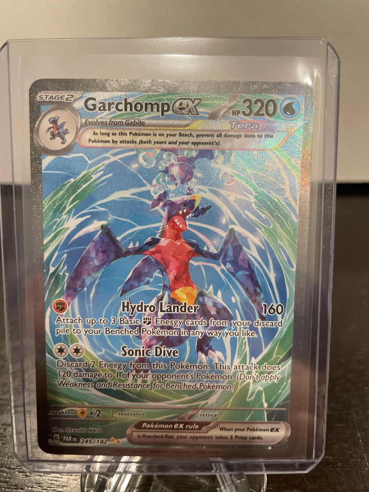 Pokemon TCG 2023 Garchomp EX Paradox Rift Special Illustration Rare, 245/182