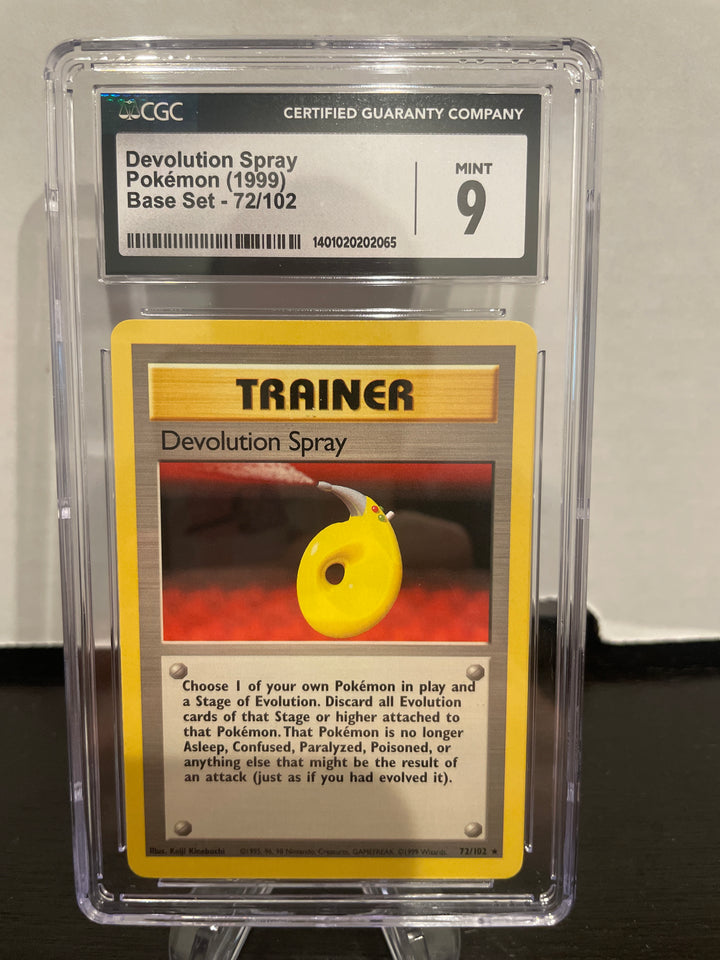 Pokémon TCG 1999 Devolution Spray Base Set, 72/102, CGC 9