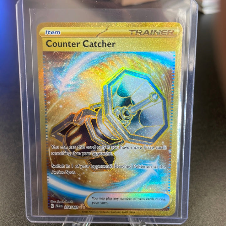 Pokemon TCG 2023 Counter Catcher Trainer Gold Paradox Rift, 264/182