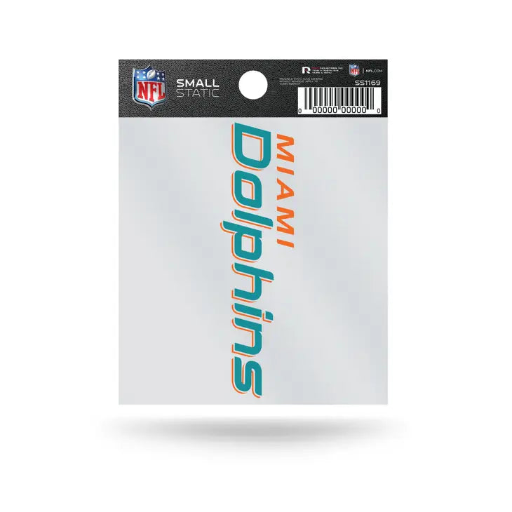 NFL Miami Dolphins Alternate Logo Small Static Cling Decal