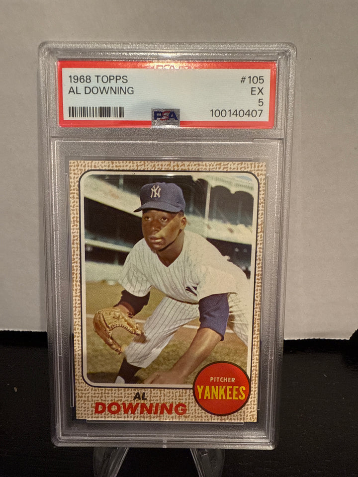 Al Downing 1968 Topps, PSA 5