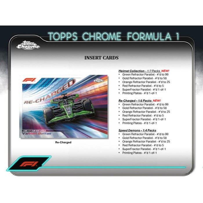 2024 Topps Chrome Formula 1 Hobby Box