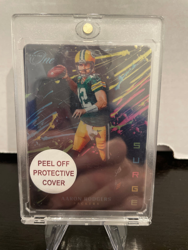 Aaron Rodgers 2022 Panini One Surge SSP Case Hit