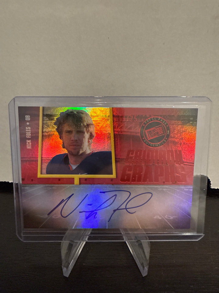 Nick Foles 2012 Press Pass Gridiron Graphs Auto Red, 08/25