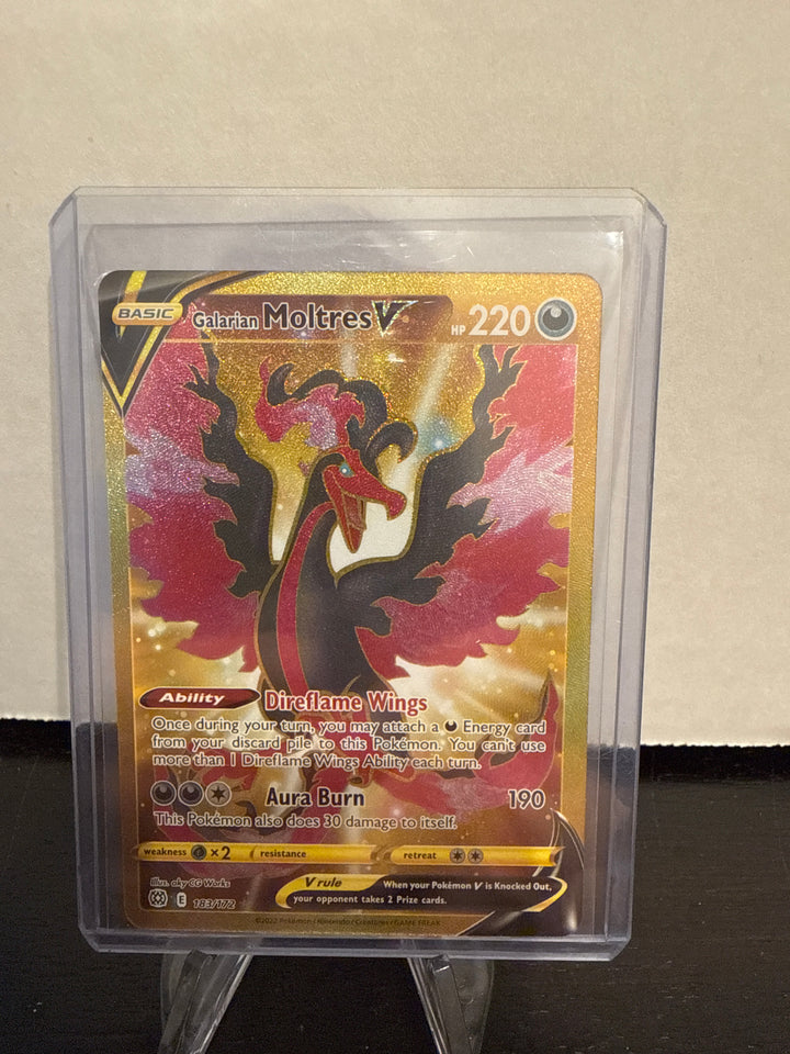 Pokémon TCG 2022 Galarian Moltres V Brilliant Stars Secret Rare, 183/172