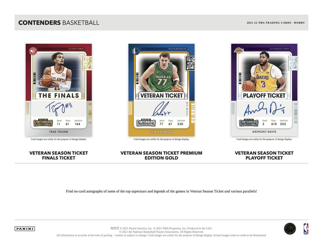 2021-2022 Panini Contenders Basketball Hobby Box