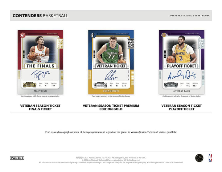 2021-2022 Panini Contenders Basketball Hobby Box