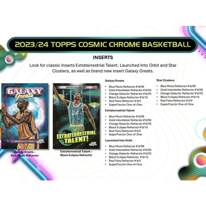 2023-2024 Topps Cosmic Chrome Basketball Hobby Box