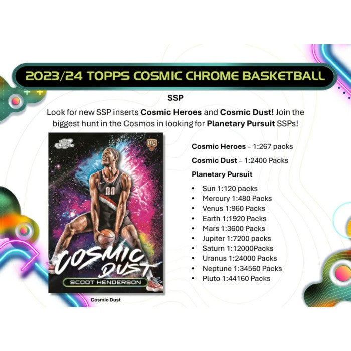 2023-2024 Topps Cosmic Chrome Basketball Hobby Box