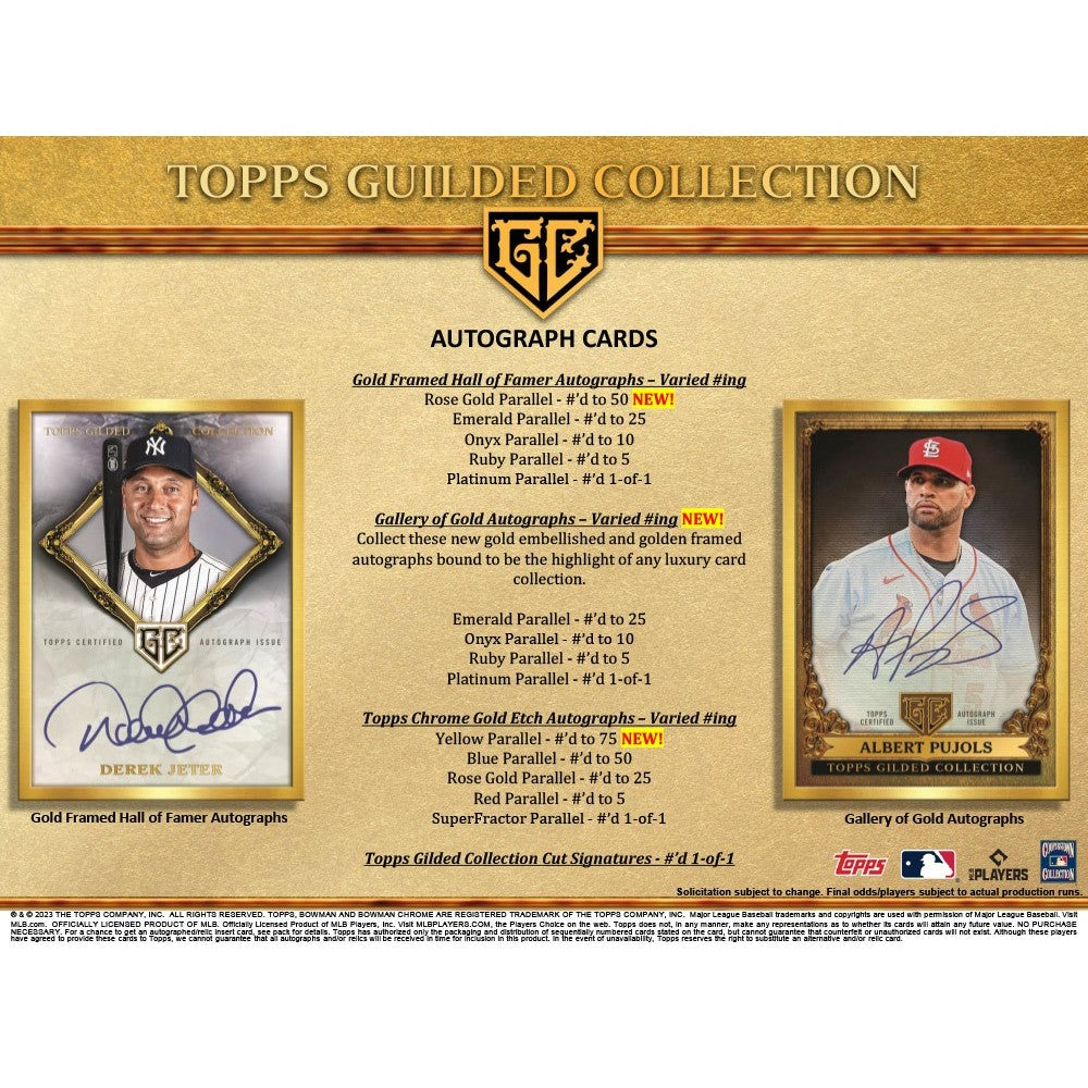 2023 Topps Gilded Collection Baseball Hobby Box