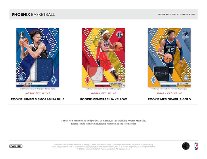 2023-2024 Panini Phoenix Basketball Hobby Box