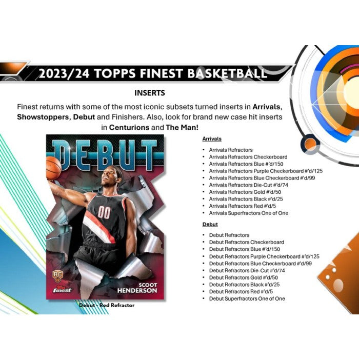 2024 Topps Finest Basketball Hobby Box