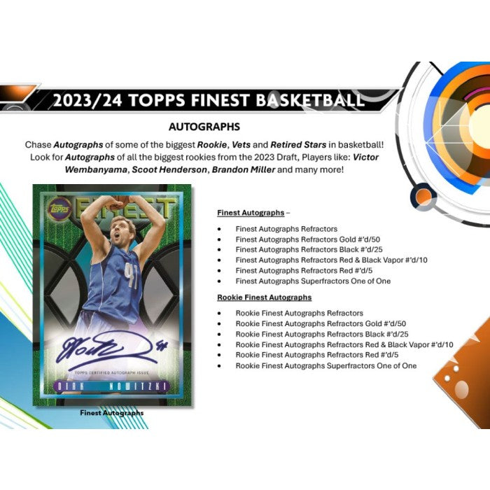 2024 Topps Finest Basketball Hobby Box