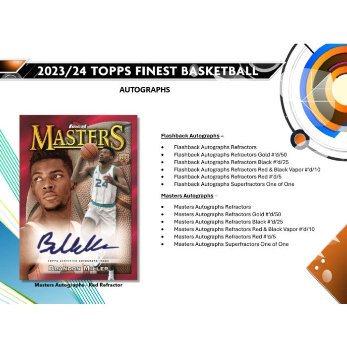 2024 Topps Finest Basketball Hobby Box