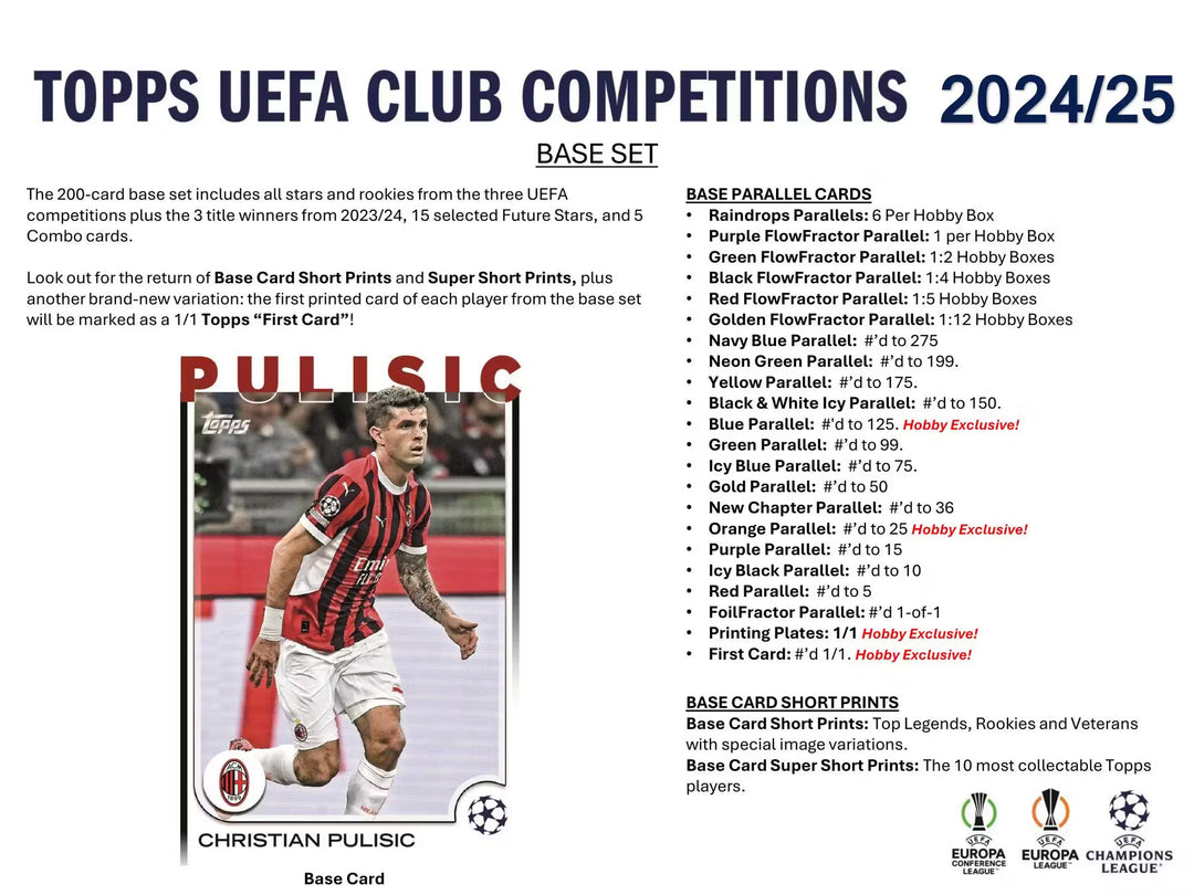 2024-2025 Topps UEFA Club Competitions Soccer Blaster Box