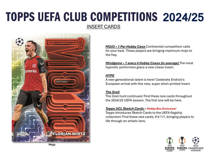 2024-2025 Topps UEFA Club Competitions Soccer Blaster Box