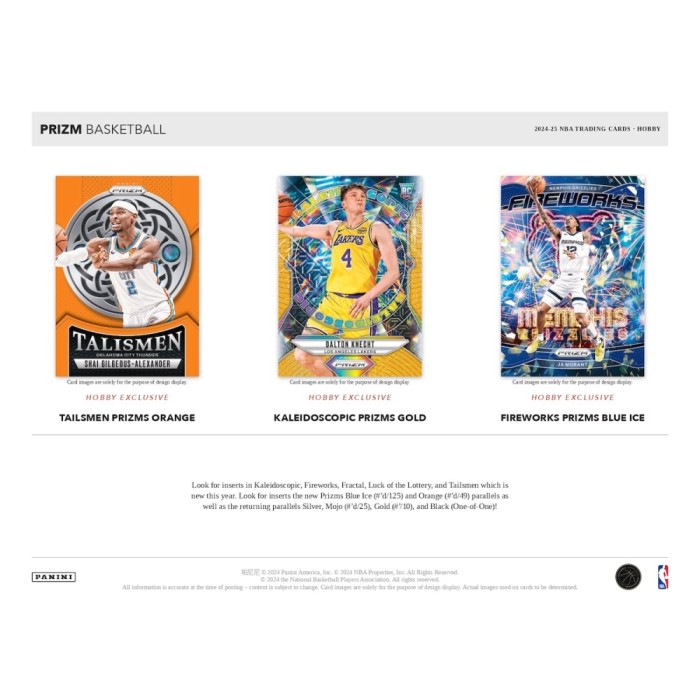 2024-2025 Panini Prizm Basketball Hobby Box