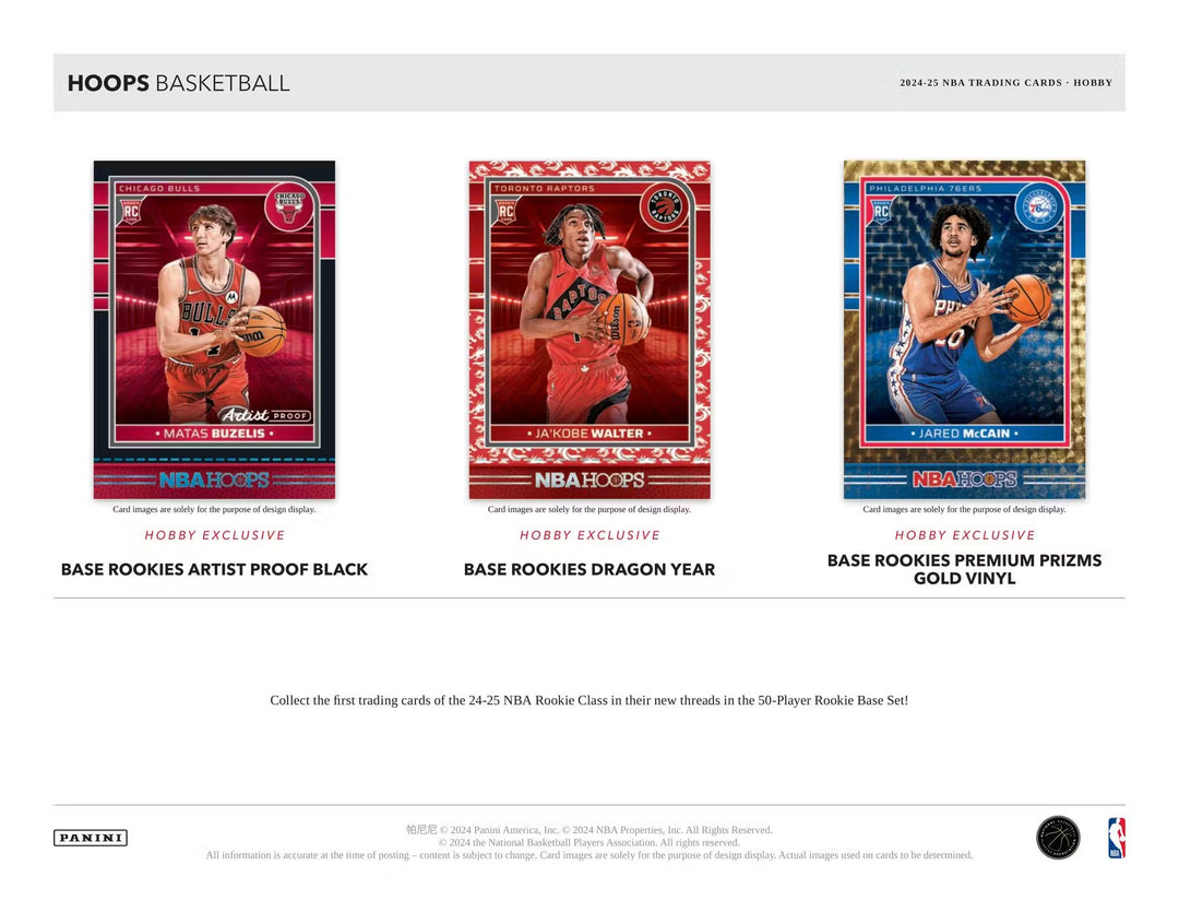 2024-2025 Panini NBA Hoops Basketball Hobby Box