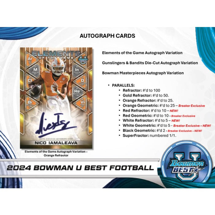 2024 Bowmans Best University Football Hobby Box