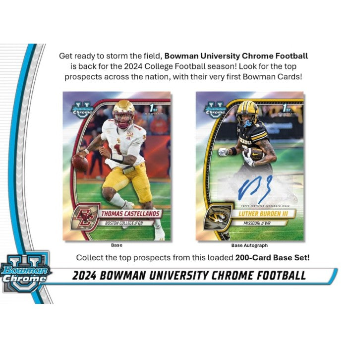 2024 Bowman University Chrome Football Hobby Box