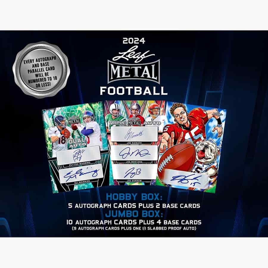 2024 Leaf Metal Football Hobby Box Hobby Card Shop