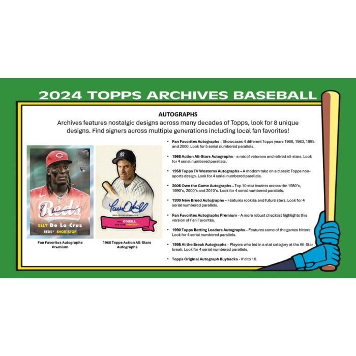 2024 Topps Archives Baseball Collectors Hobby Box