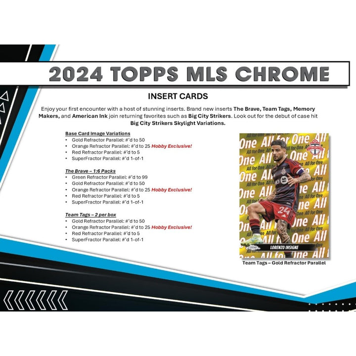 2024 Topps Chrome MLS Soccer Hobby Pack