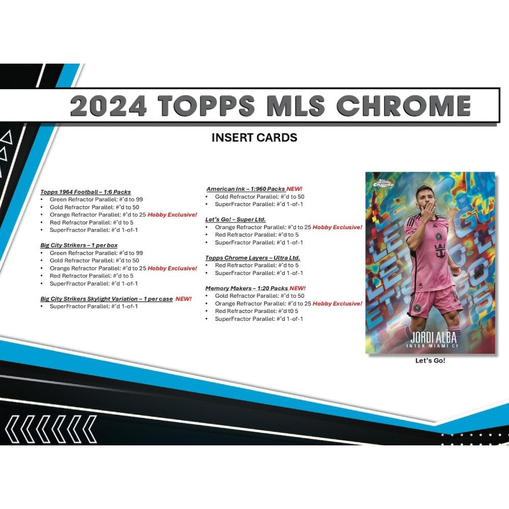 2024 Topps Chrome MLS Soccer Hobby Pack