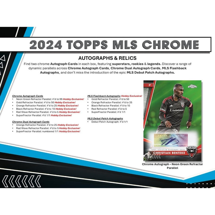 2024 Topps Chrome MLS Soccer Hobby Pack