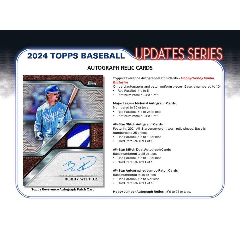 2024 Topps Update Series Baseball Hobby Box