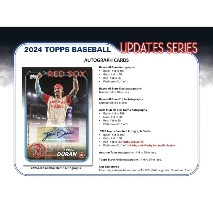 2024 Topps Update Series Baseball Hobby Box