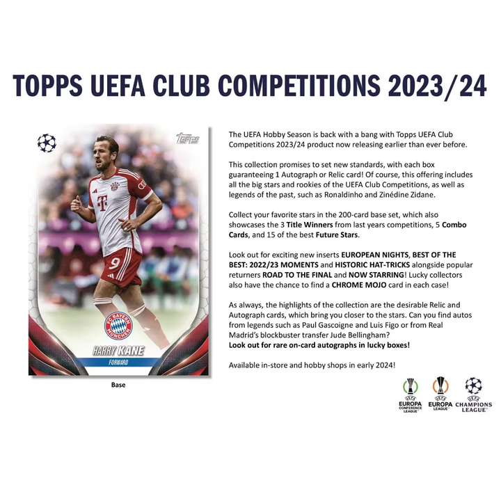 2023-24 Topps UEFA Club Competitions Soccer Hobby Box