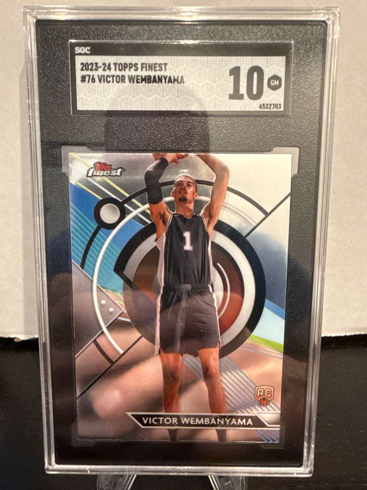 Victor Wembanyama 2023-2024 Topps Finest Rookie, SGC 10 Gem Mint