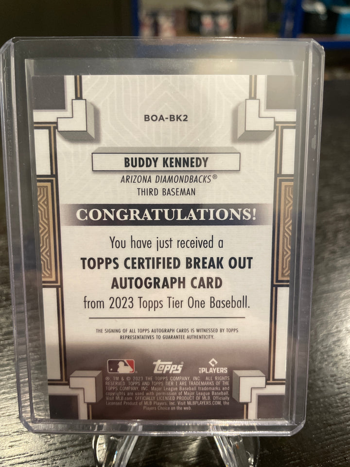 Buddy Kennedy 2023 Topps Tier One Rookie Autograph, 1/1