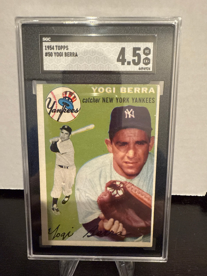 Yogi Berra 1954 Topps, SGC 4.5