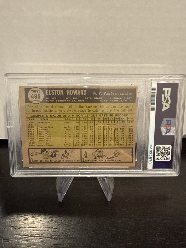 Elston Howard 1961 Topps, PSA 5