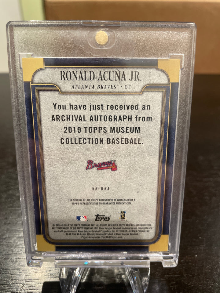 Ronald Acuna 2019 Topps Museum Collection Autograph, 199/199