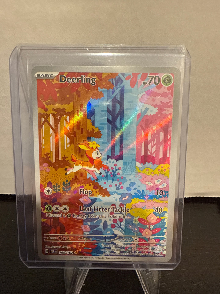 Pokemon TCG 2024 Deerling Temporal Forces Illustration Rare, 165/162