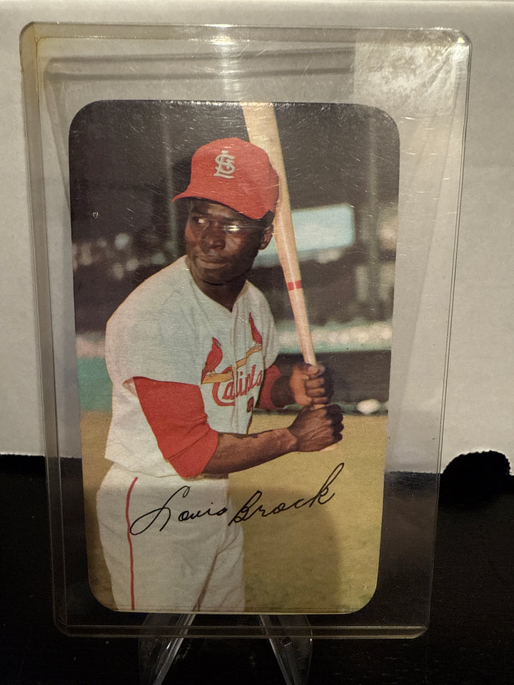 Lou Brock 1971 Topps Super Set Break