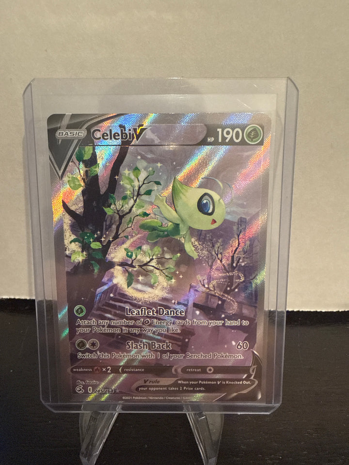 Pokémon TCG 2021 Celebi V Fusion Strike Full Art Ultra Rare, 245/264