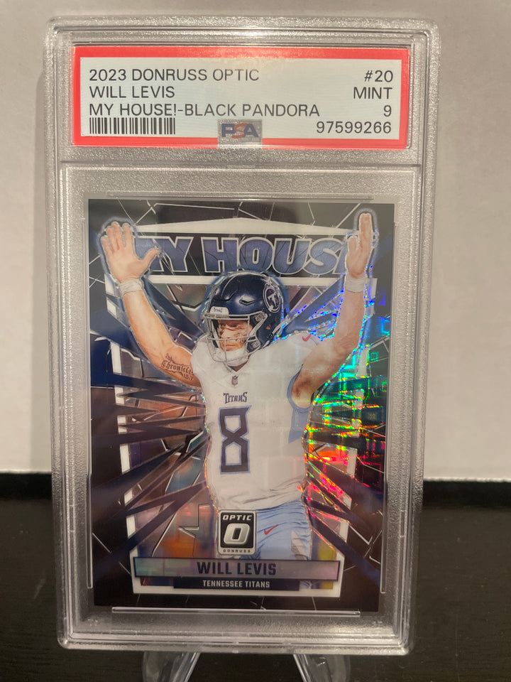 Will Levis 2023 Panini Donruss Optic My House Black Pandora Rookie, PSA 9 Mint