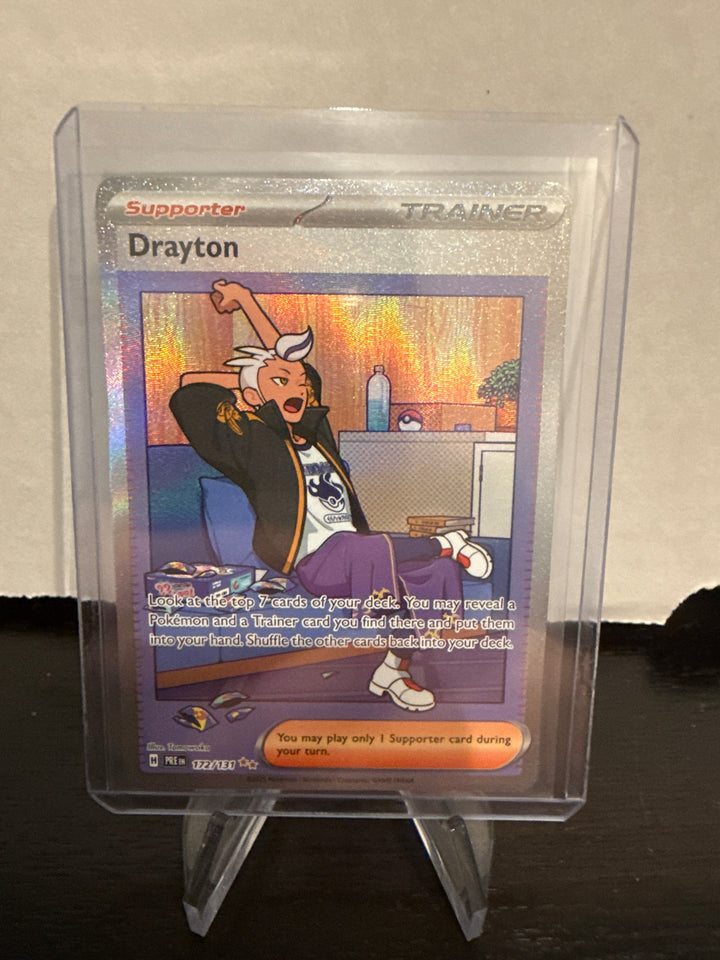 Pokémon TCG 2024 Drayton Trainer Prismatic Evolutions Special Illustration Rare, 172/131