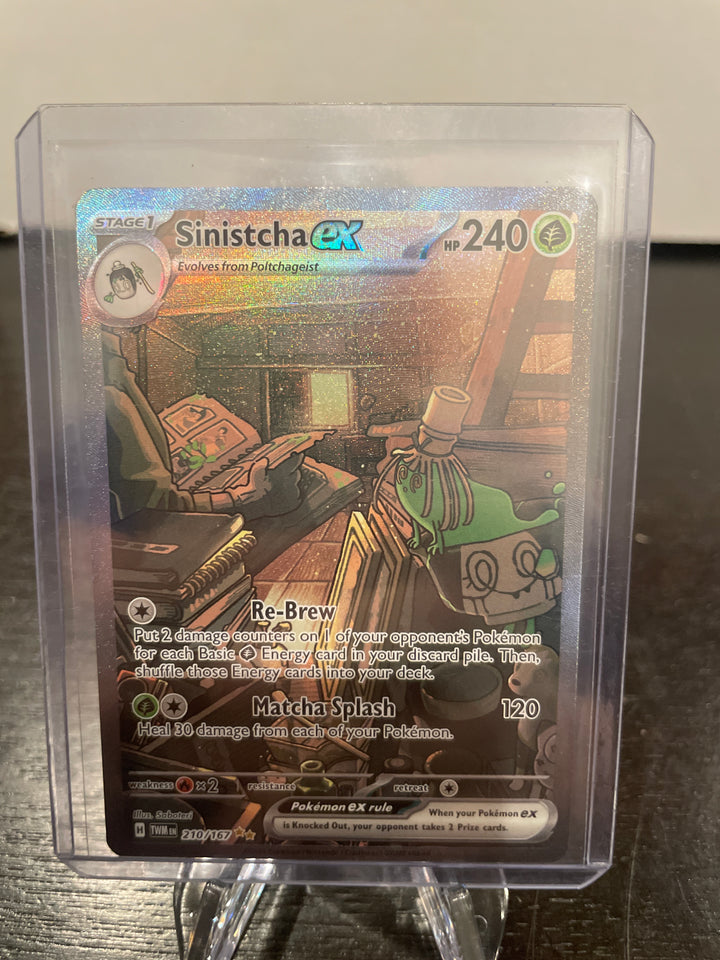 Pokémon TCG 2024 Sinistcha EX Twighlight Masquerade Special Illustration Rare, 210/167