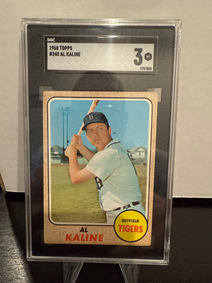 Al Kaline 1968 Topps, SGC 3