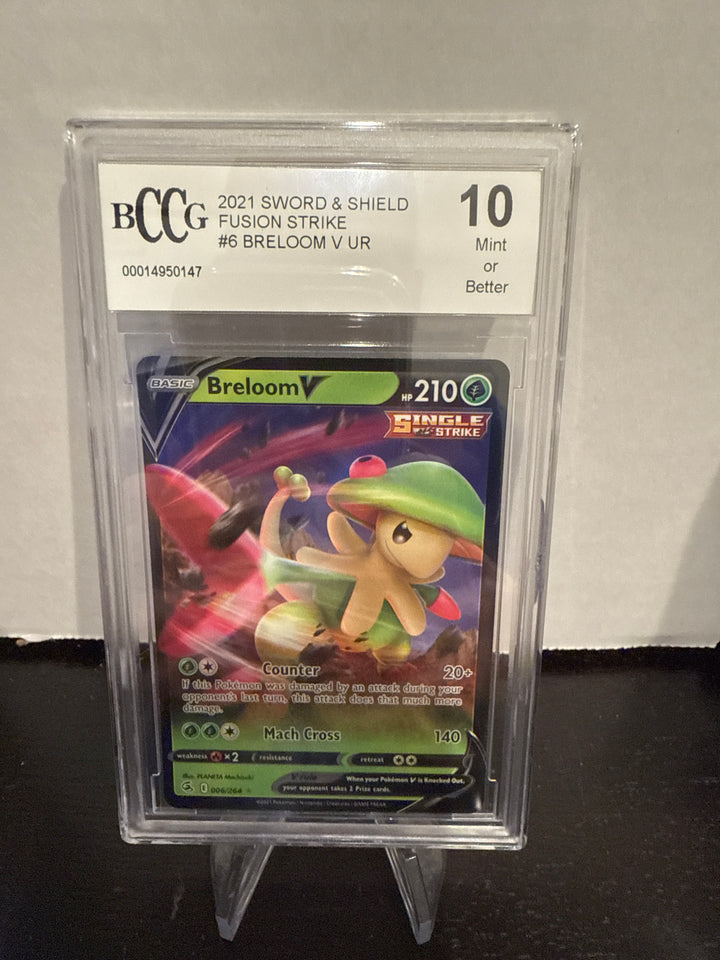 Pokémon TCG 2021 Breloom V Sword & Shield Fusion Strike, 006/264, BCCG 10