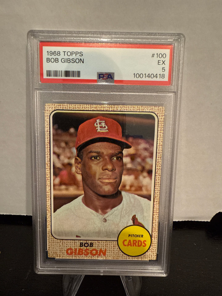 Bob Gibson 1968 Topps, PSA 5