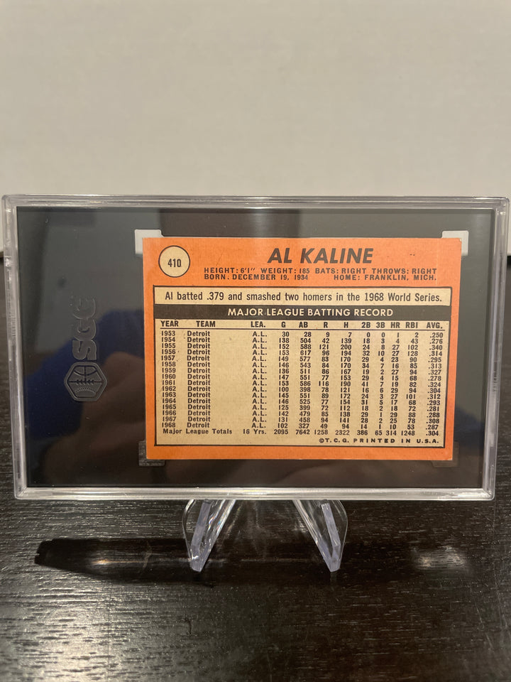 Al Kaline 1969 Topps, SGC 3.5